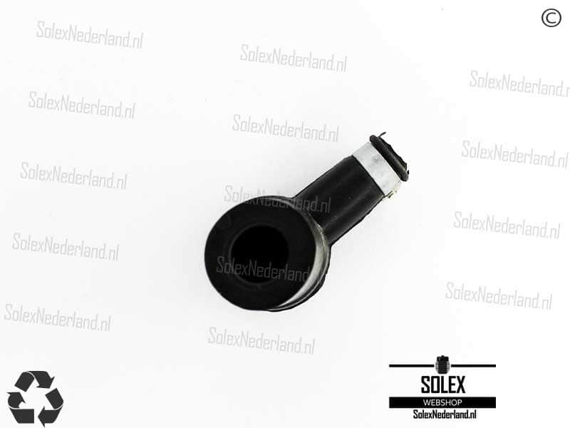Solex bougiedop zwart siliconen