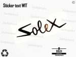 Solex Logo sticker wit