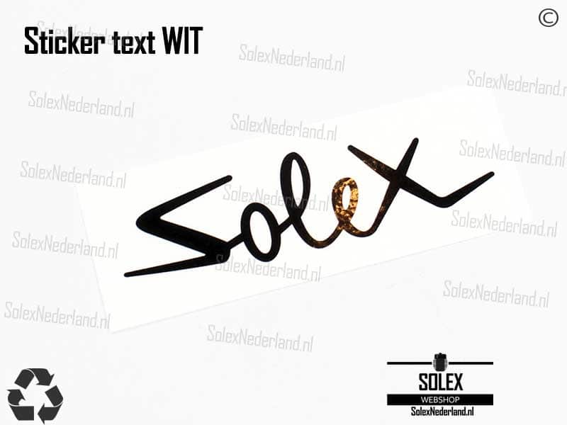 Solex Logo sticker wit