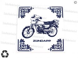 Zundapp Logo Tegel 15x15